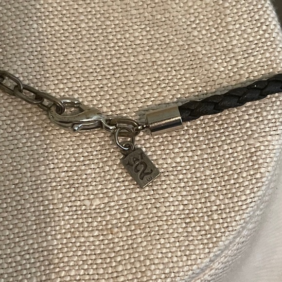 TAT 2 Silver and Gold Pendant Necklace - Picture 6 of 6